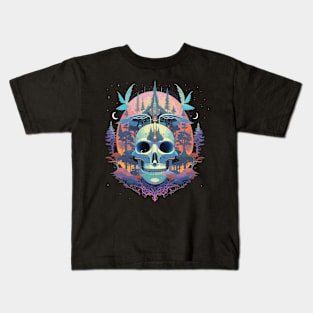 Halloween Day of the Dead Scary Sugar Skull Kids T-Shirt